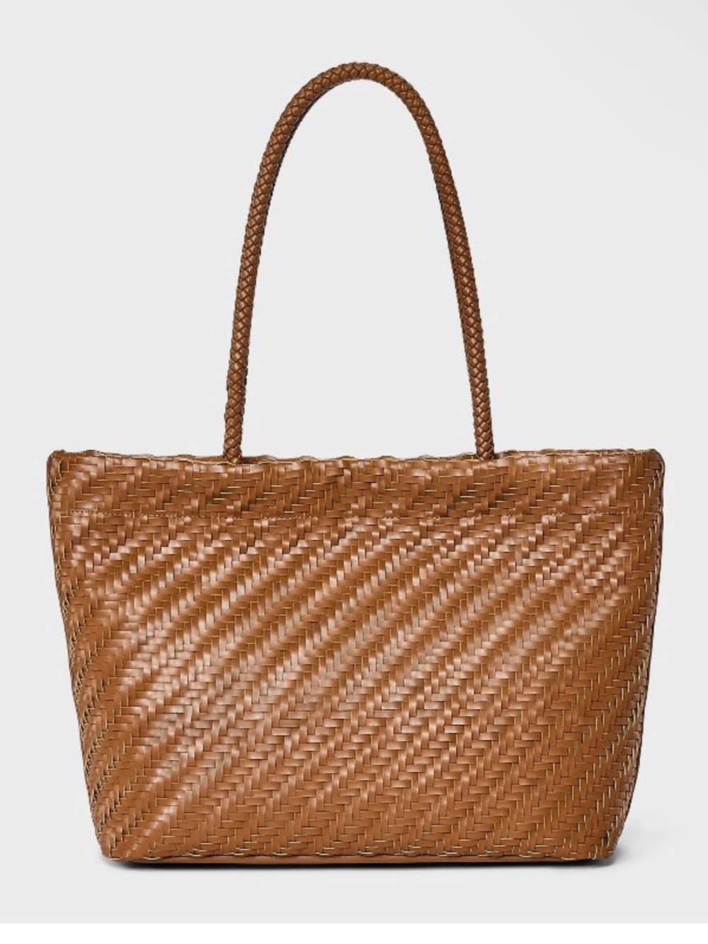 A New Day Woven Tote •Brown•